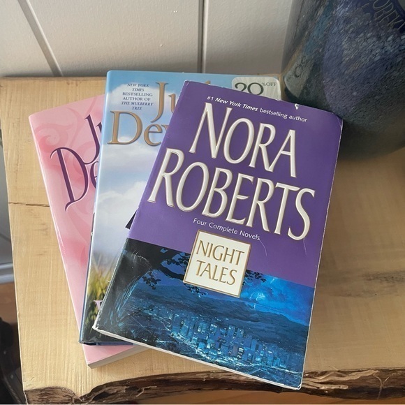 Other - $15 SALE Set of 3 Adult Romance Roberts Deveraux Vintage Spicy Books Fiction